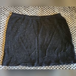 Wet Seal Vintage Women's Black Sparkly Mini Skirt Size Medium